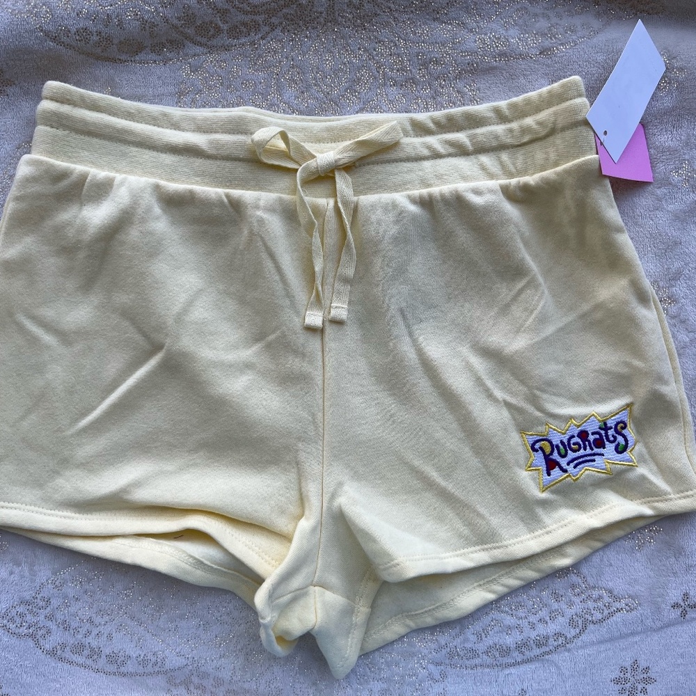 Nickelodeon shorts with fabric bow size SMALL (rugrats)